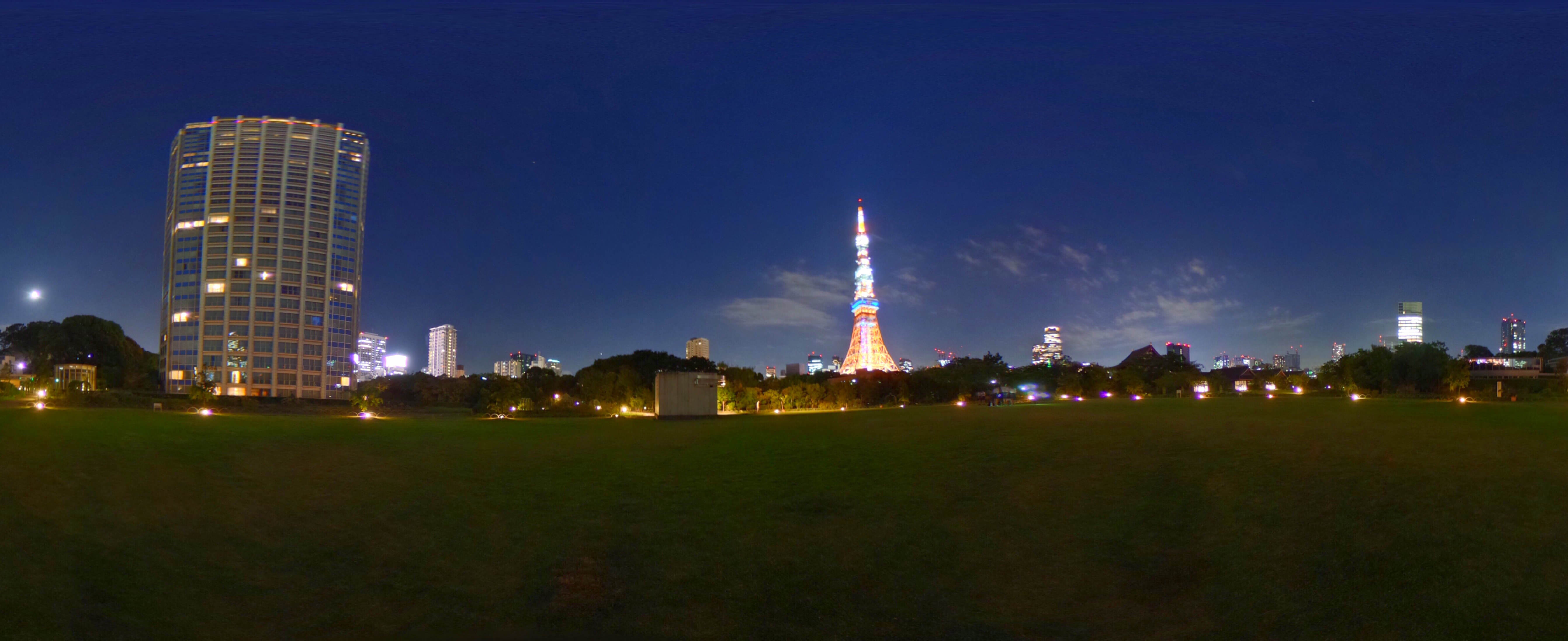 Theta 東京の夜景スポットを360度カメラで撮影 ピーディーの課外授業